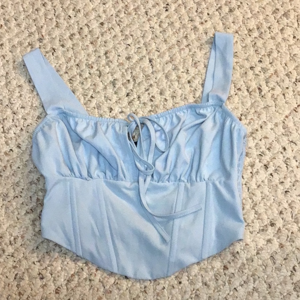 Baby blue top